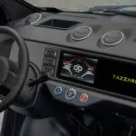 tazzari zeromax dashboard agebeeld met stuur en display