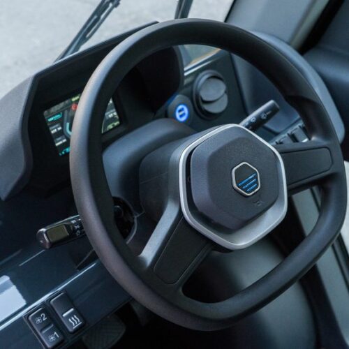 close up van het stuur van een beemobs bee1 sfeerbeeld puramobi