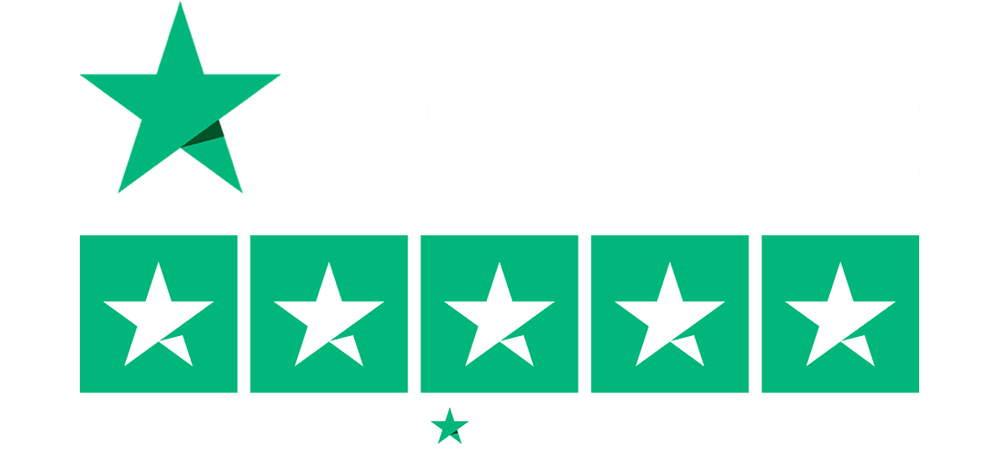 het logo van trustpilot witte variant transparant 1100 bij 500 puramobi