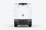 Vooraanzicht van de Zelostech Z5 RoboVan met sensoren en koplampen