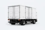 Zelostech Z20 RoboTruck schuin van rechtsachter, met gesloten achterdeuren en dubbele zijdeuren.