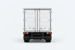 Zelostech Z20 RoboTruck recht van achteren, met dubbele achterdeuren en een zwarte stootbalk.